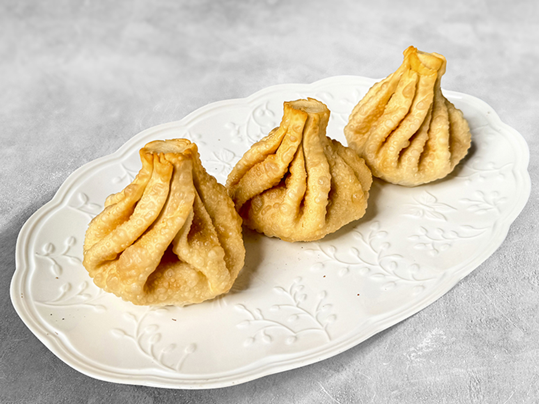 Жареные хинкали с сыром