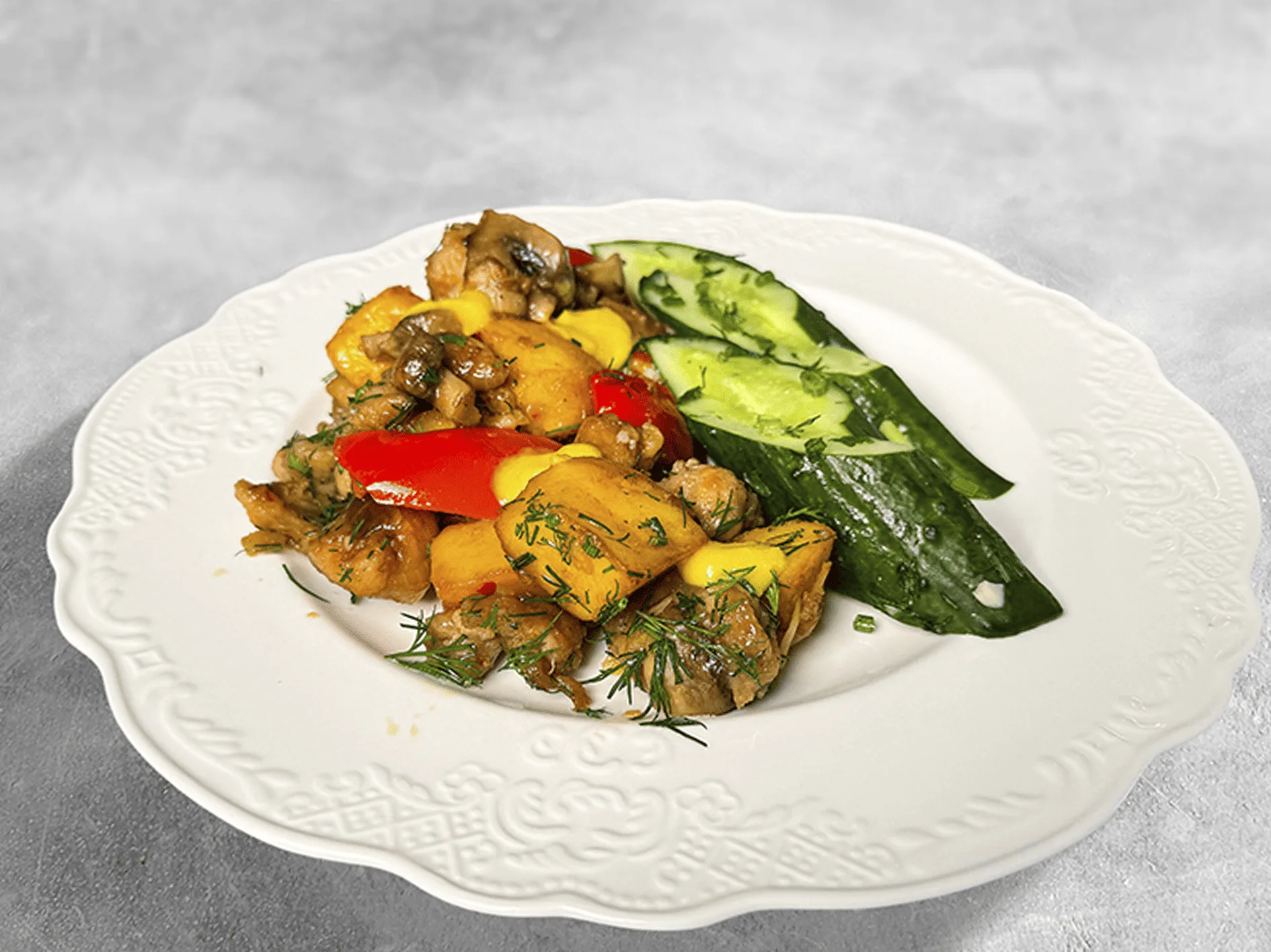 Жаровня с курицей