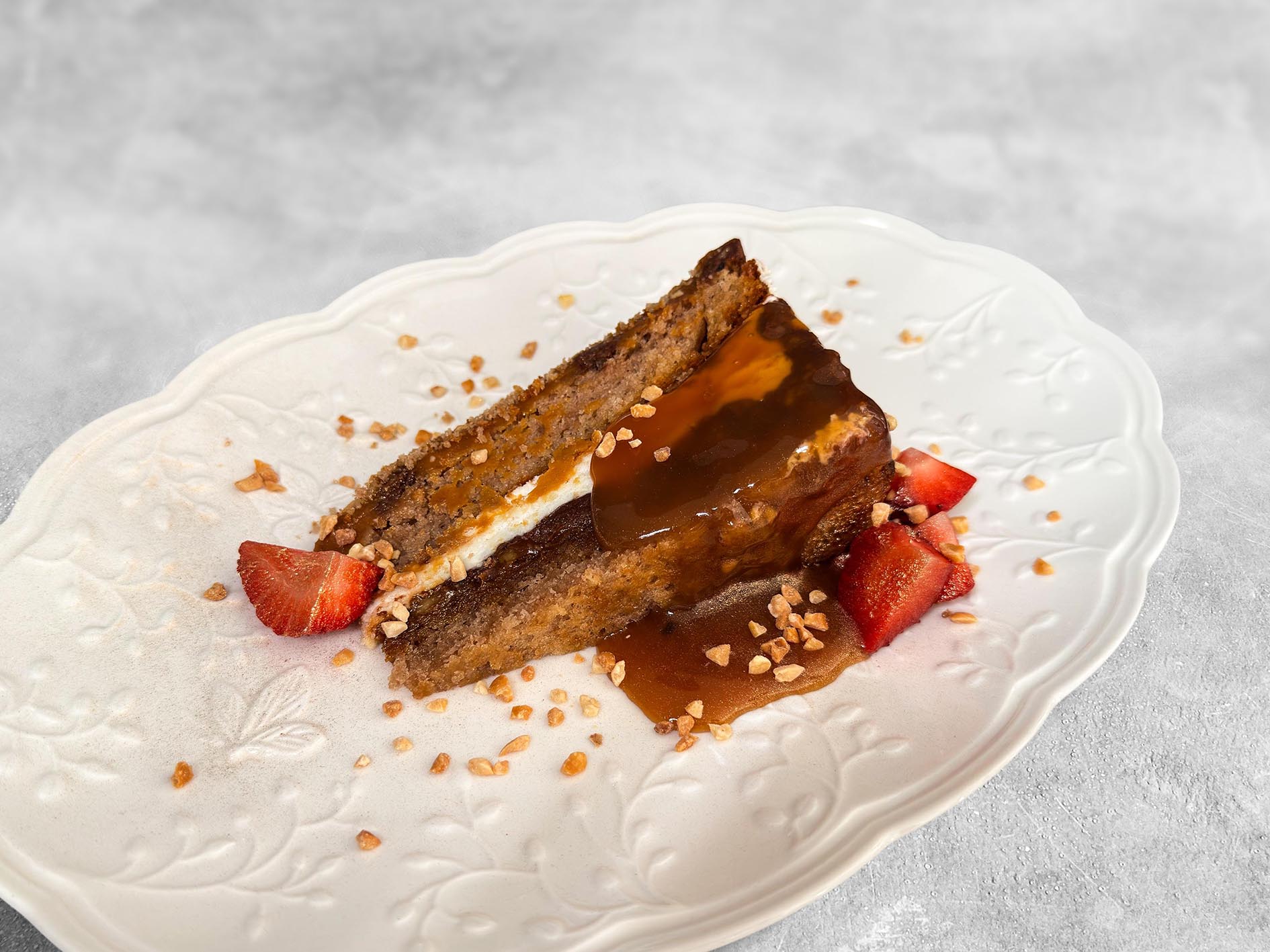 Ванильно-карамельный торт