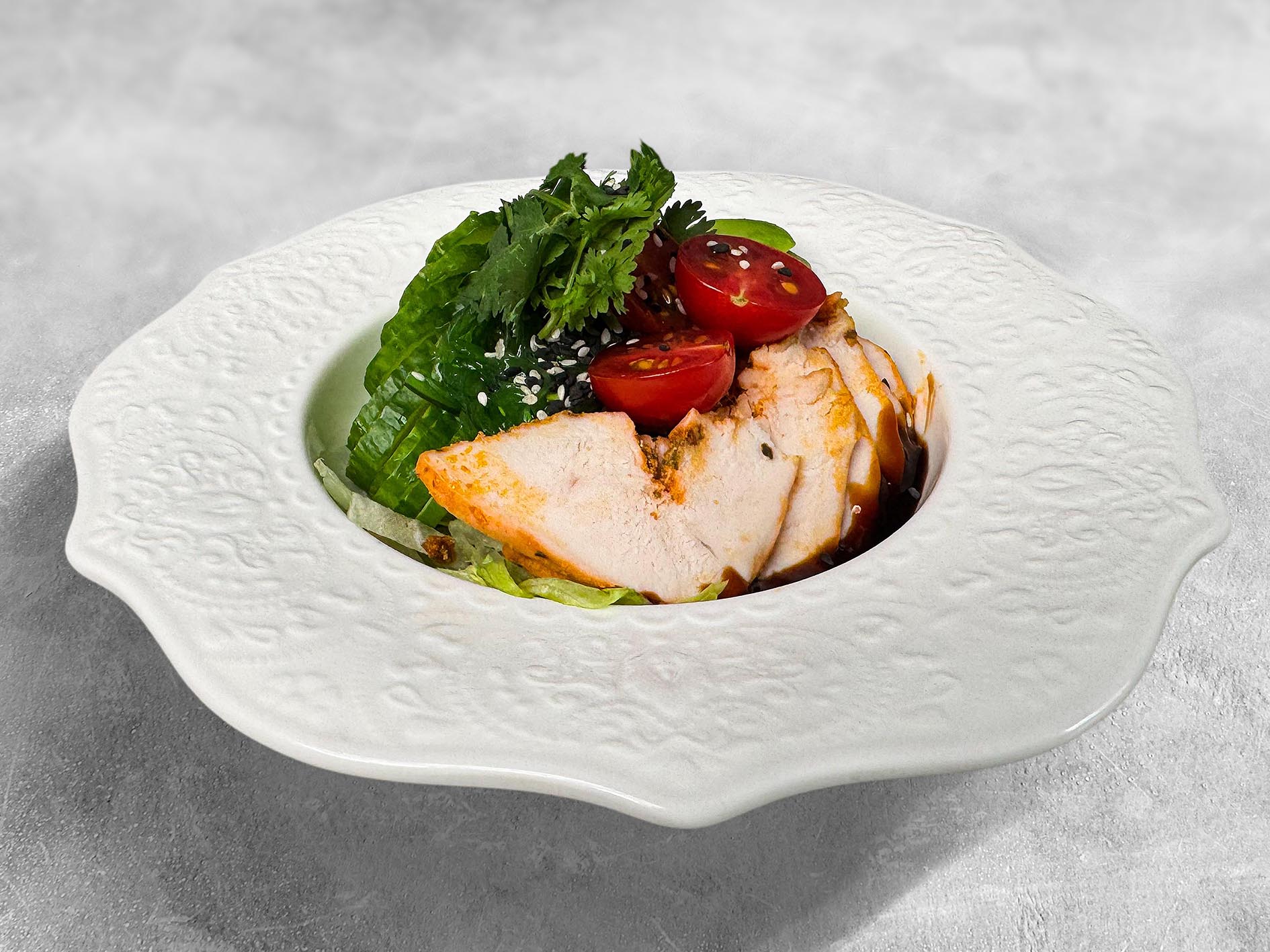 Поке с цыпленок терияки