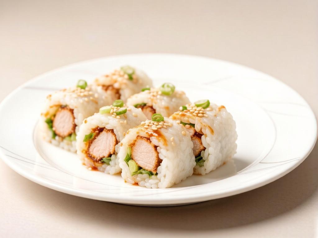 Ролл с курицей терияки: сочетание нежной курицы и насыщенного соуса